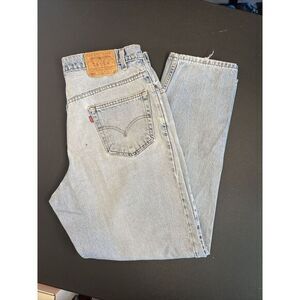 Levis 560 Jeans 90's Denim‎ Blue Jeans Tapered Legs Loose Fit Vintage Sz 38 X 32